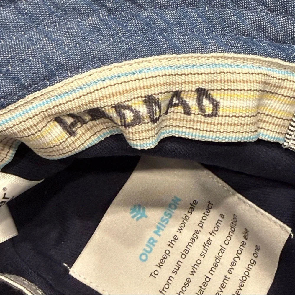 Coolibar Striped Kids Hat - UPF 50+ flaw